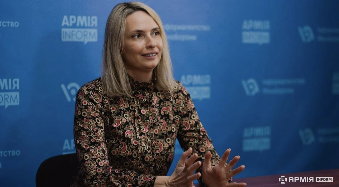 Iryna Vachtchouk-Disipio lors de l’entretien avec ArmyInform