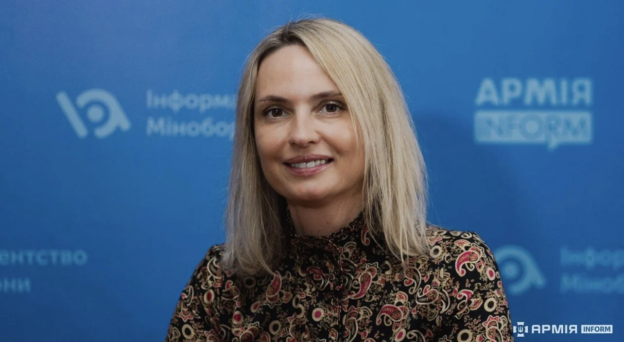 Iryna Vachtchouk-Disipio lors de l’entretien avec ArmyInform
